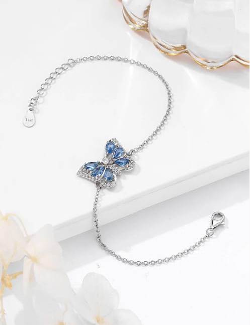 Azure Butterfly Charm Bracelet (STYLE10001)